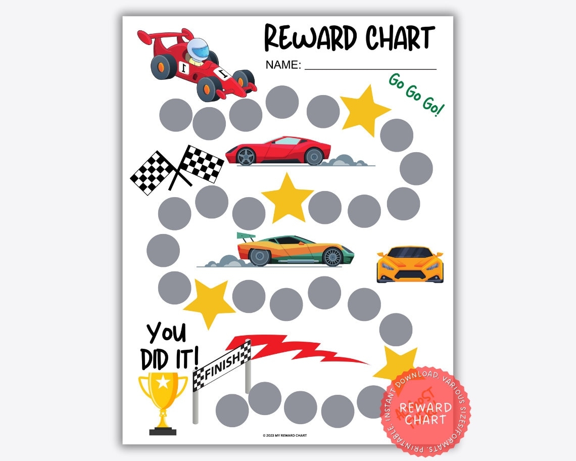 Reward Chart Etsy Reward Chart Etsy