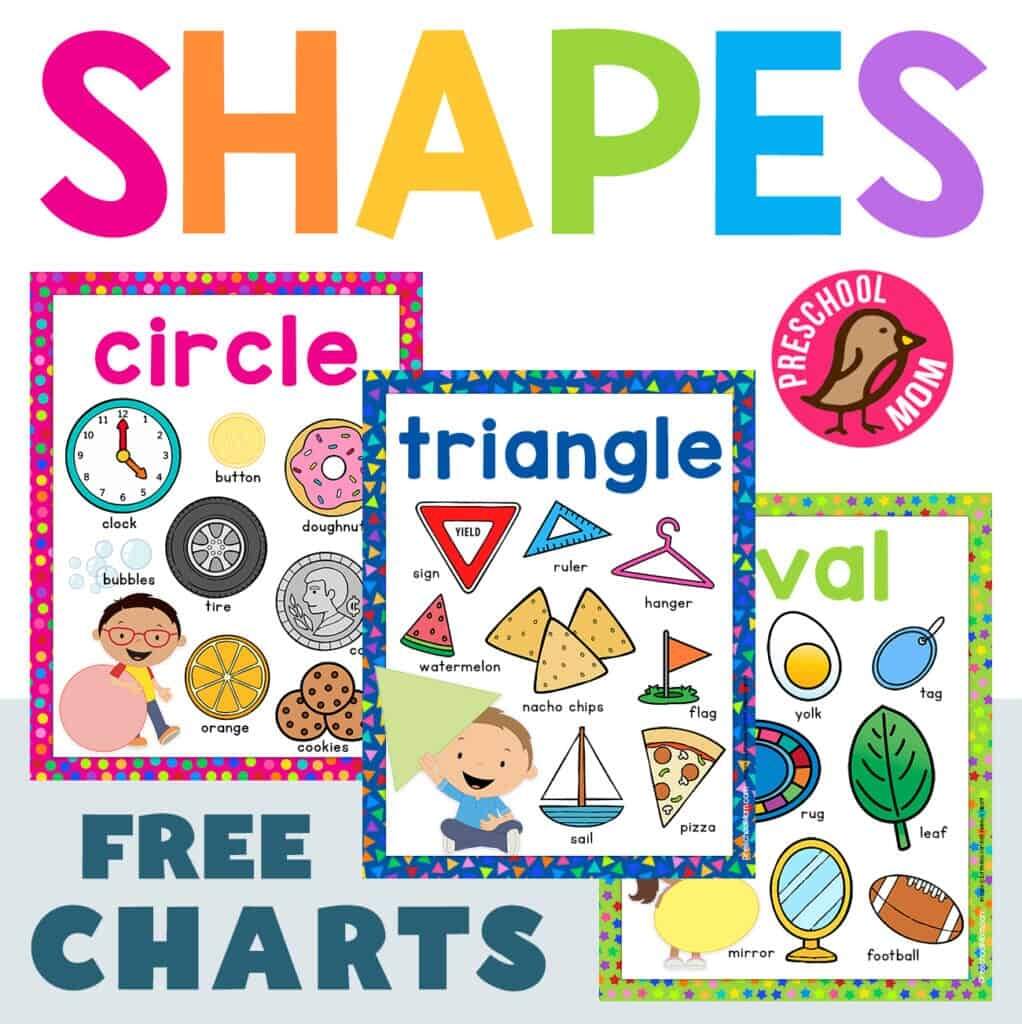 Shapes Worksheets Preschool Mom