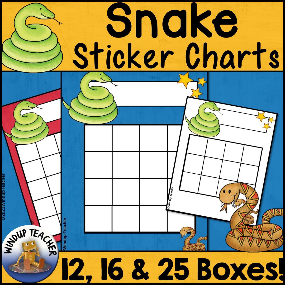 Snake Sticker Charts Printable Reading Incentive Reward Reproducibles Made By Teachers