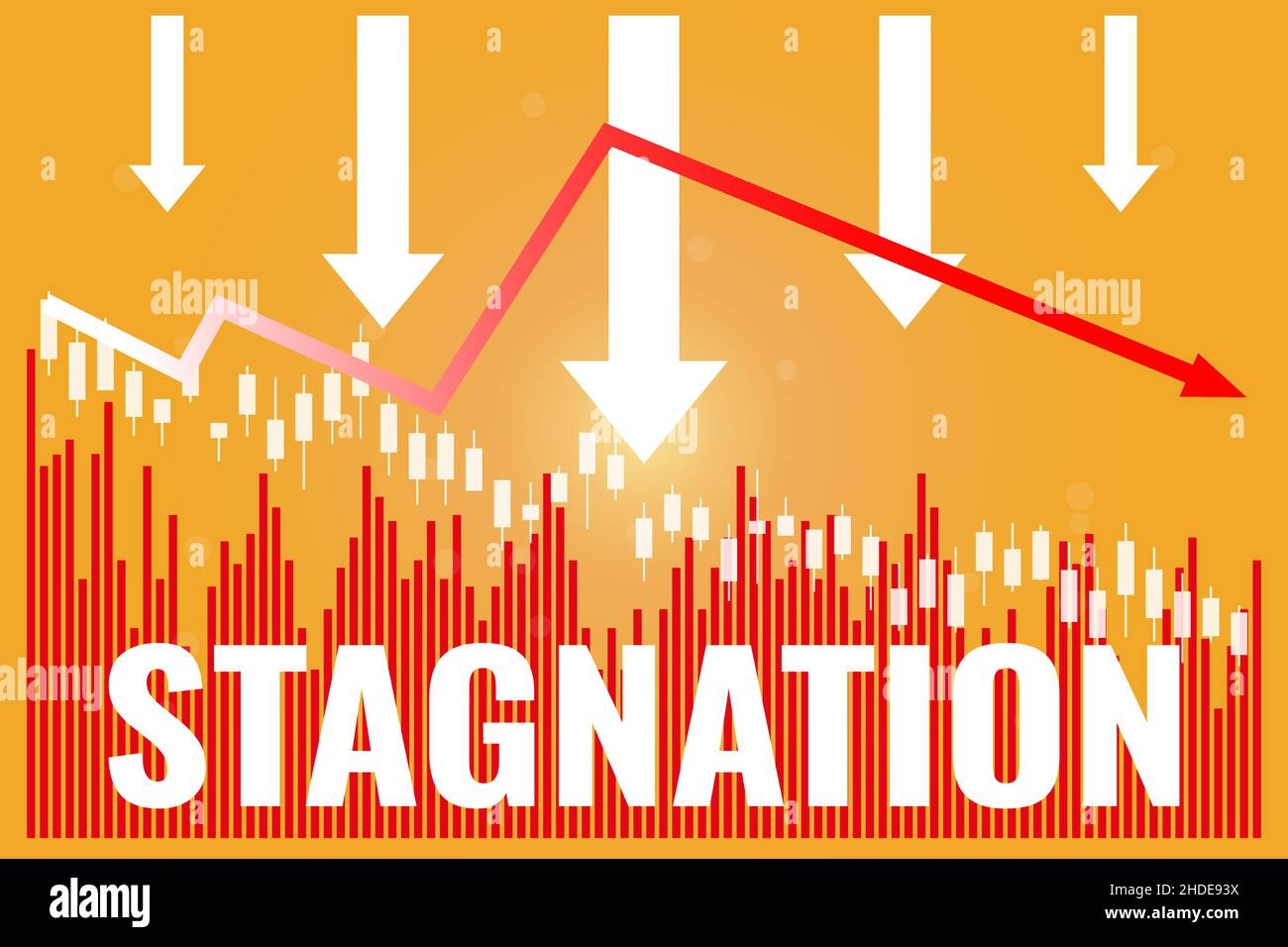 Stagnation Graph Stock Vector Images Alamy