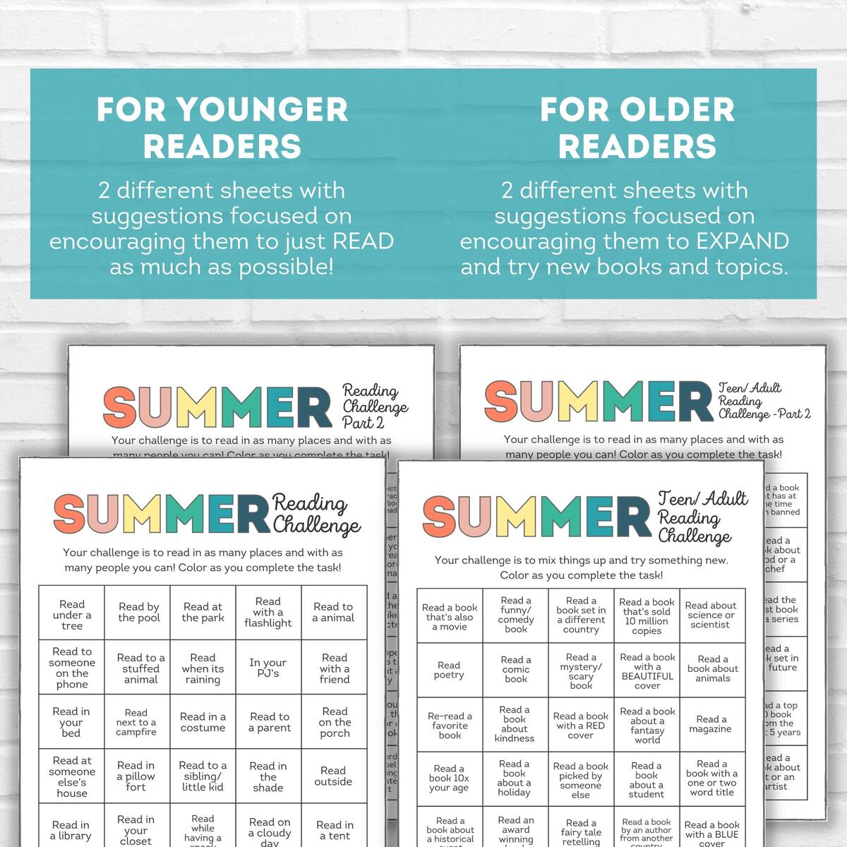 Summer Reading Challenge Printable Teen Adult Or Kids Reading Journal Or Reading Tracker Childrens Book Tracker Printable Log Book Log Etsy