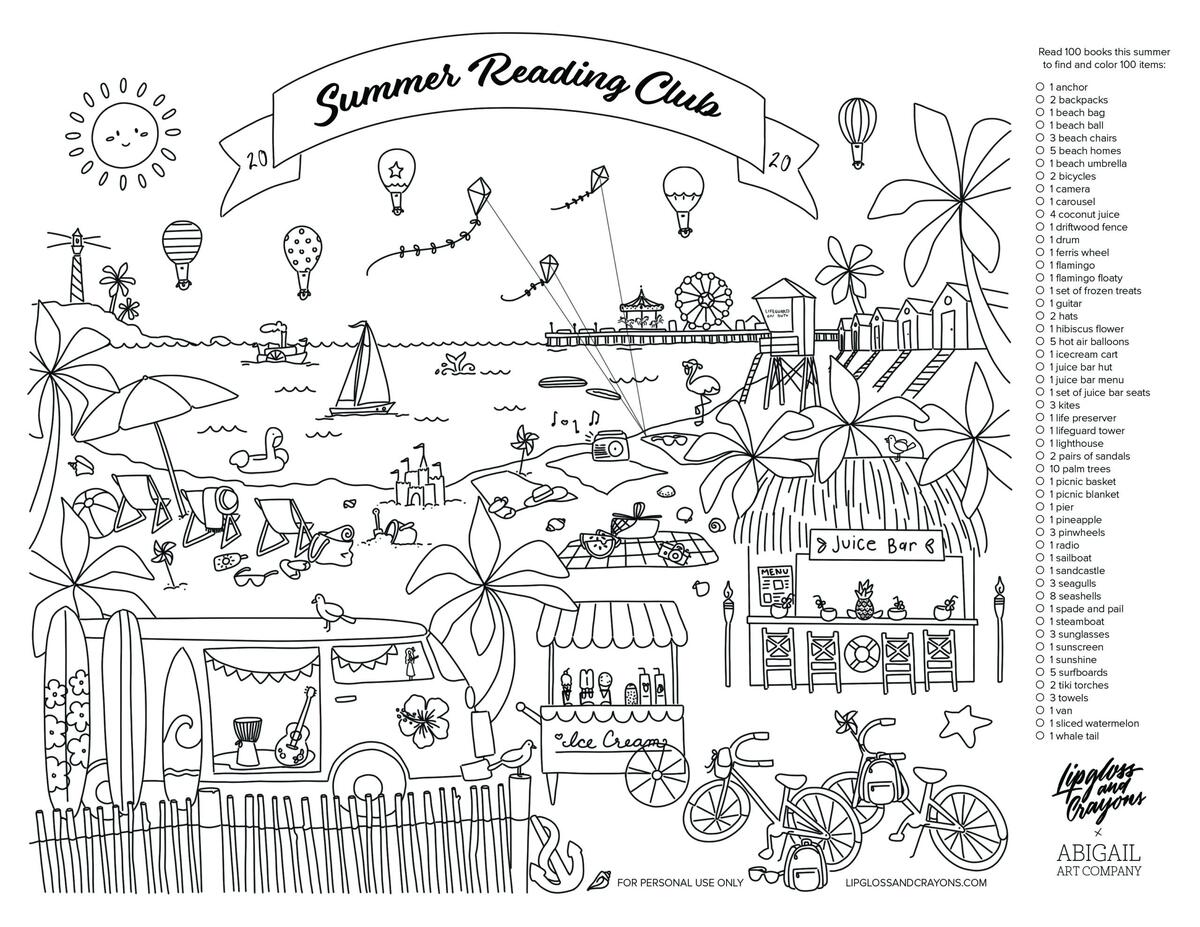 Summer Reading Chart And Summer Reading Club Lipgloss And Crayons