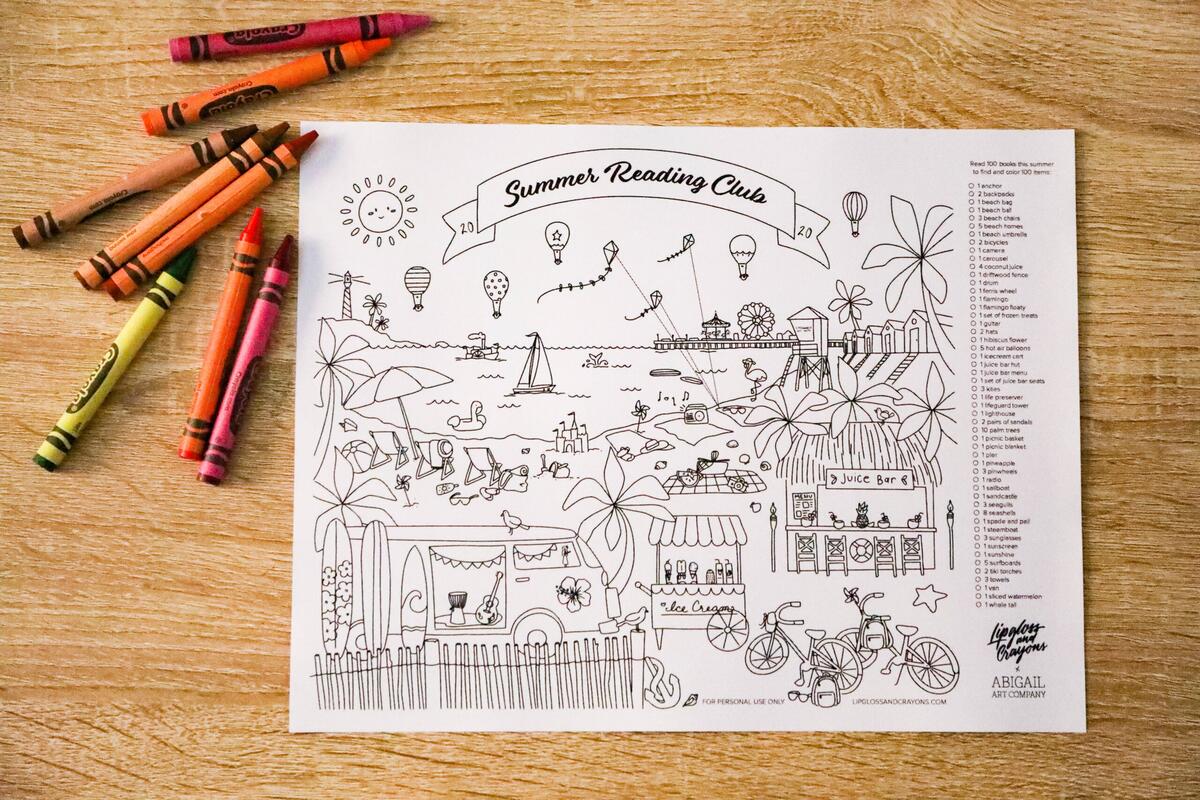 Summer Reading Chart And Summer Reading Club Lipgloss And Crayons
