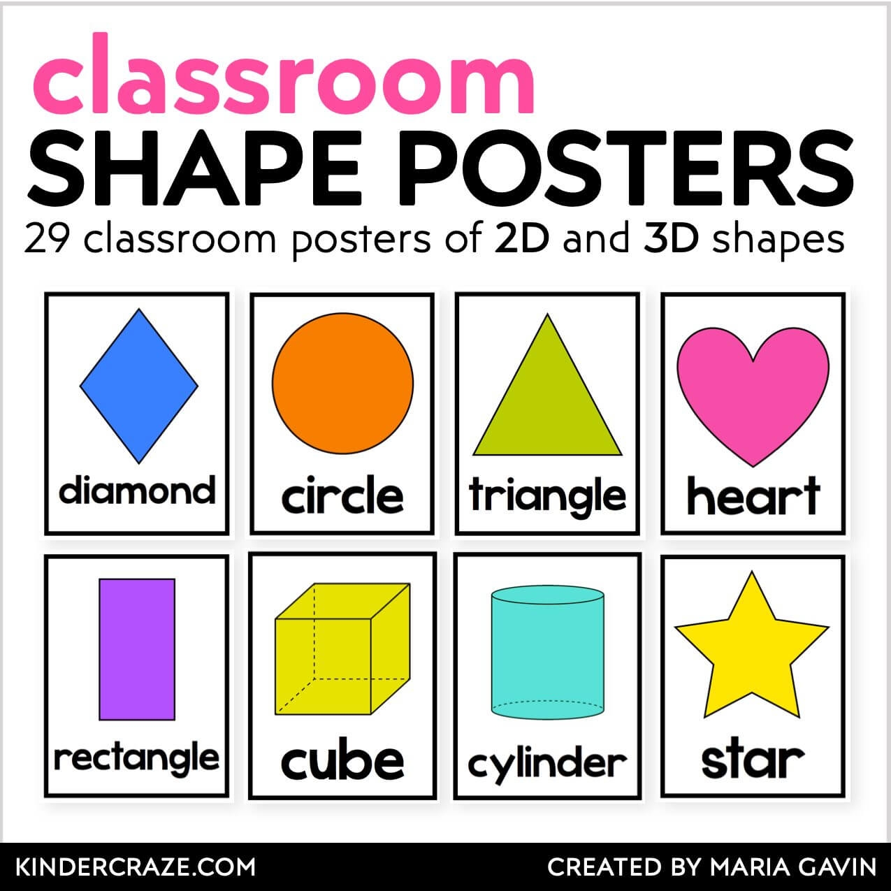 Times Table Chart A4 Laminated 2D 3D Shapes Math S Children Kids Nursery Learning Educational School Type Poster Wall Chart 2d Shapes