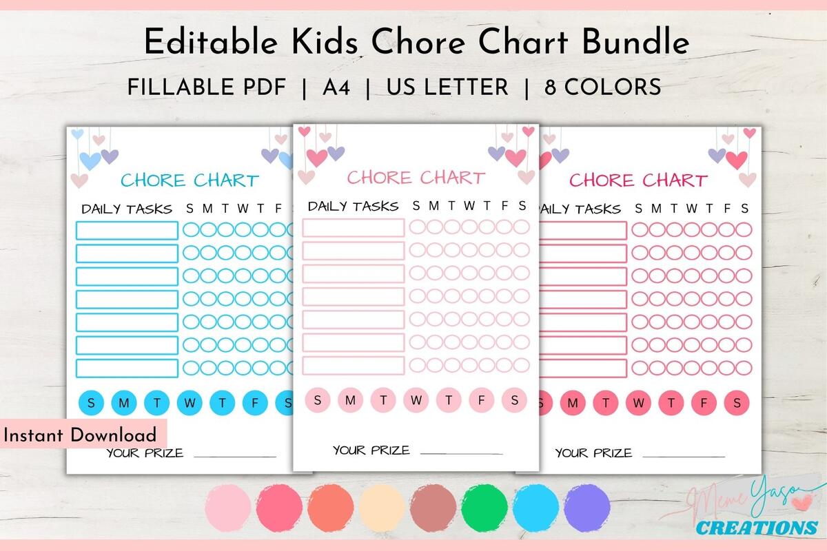 10 Free Printable Chore Charts IMOM