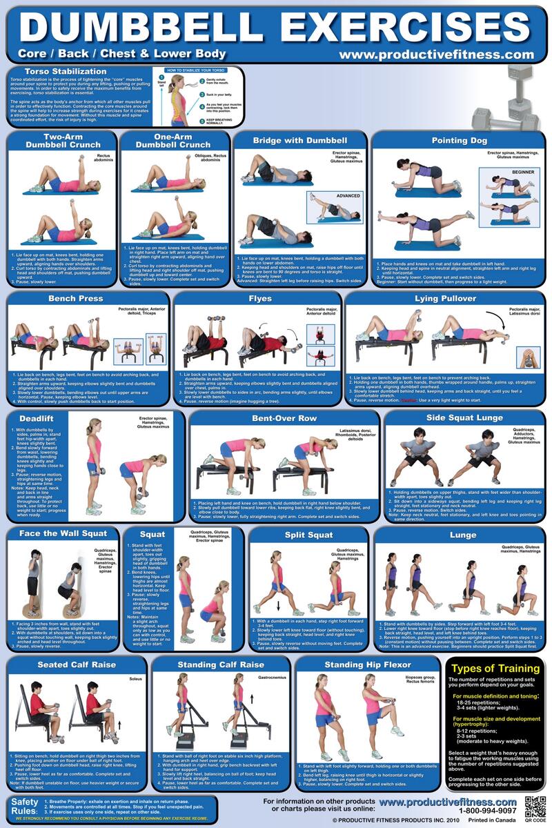Workout Poster Dumbbell Exercise For Men Poster Powerblock Dumbbell Workout Pdf Best Dumbbell Exercises For