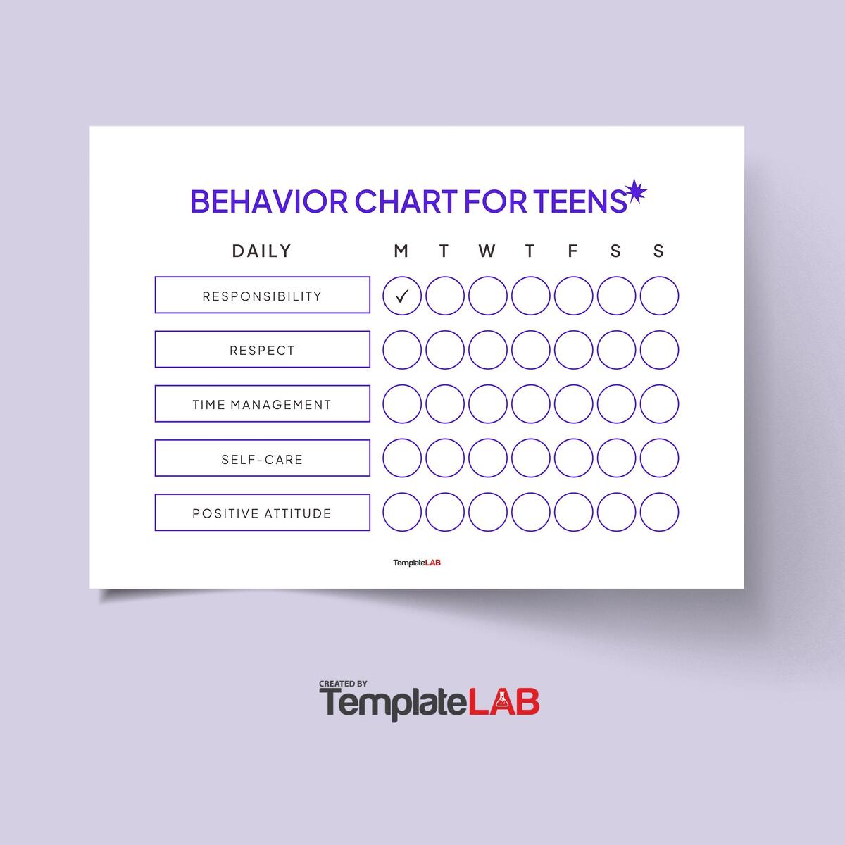 19 Printable Behavior Chart Templates For Kids TemplateLab Printable Behavior Chart For Kids
