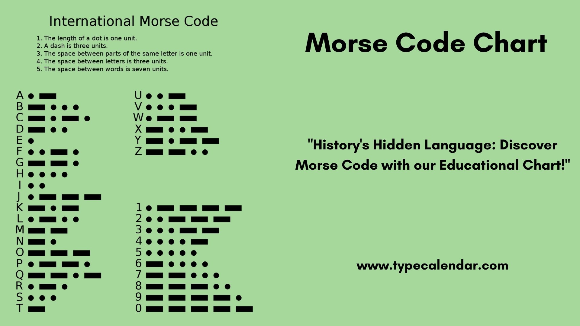 American Morse Code Chart In Illustrator PDF Download Template
