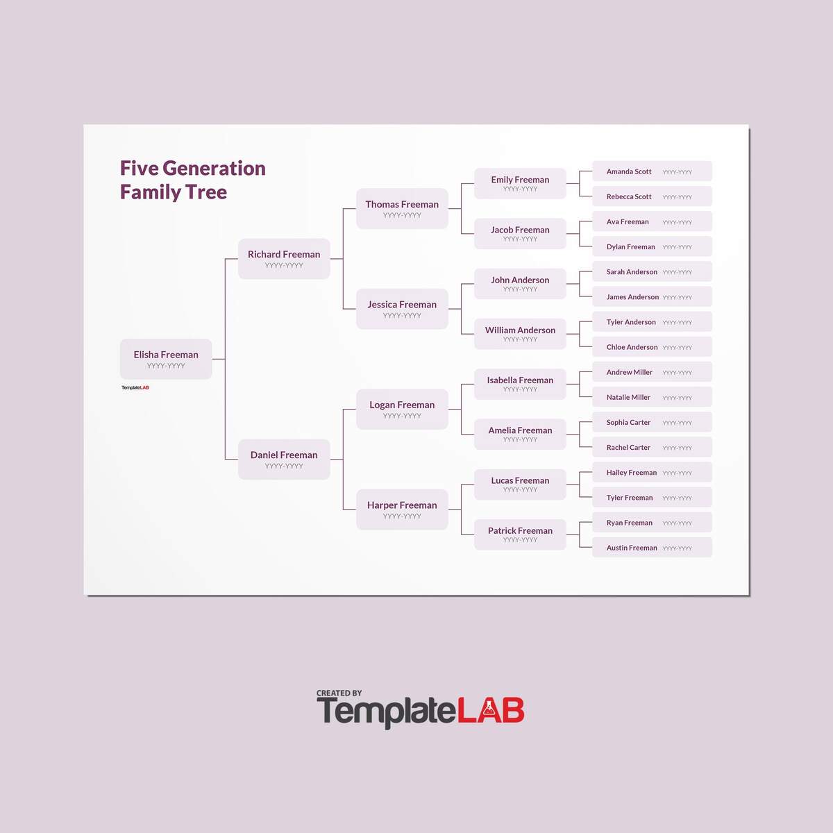 41 Free Family Tree Templates Word Excel PDF PowerPoint