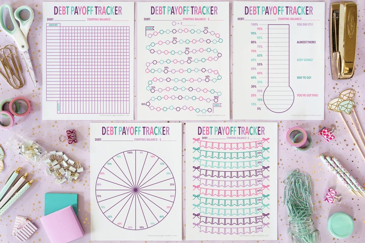 5 Free Debt Payoff Tracker Printables Free Organizing Printables