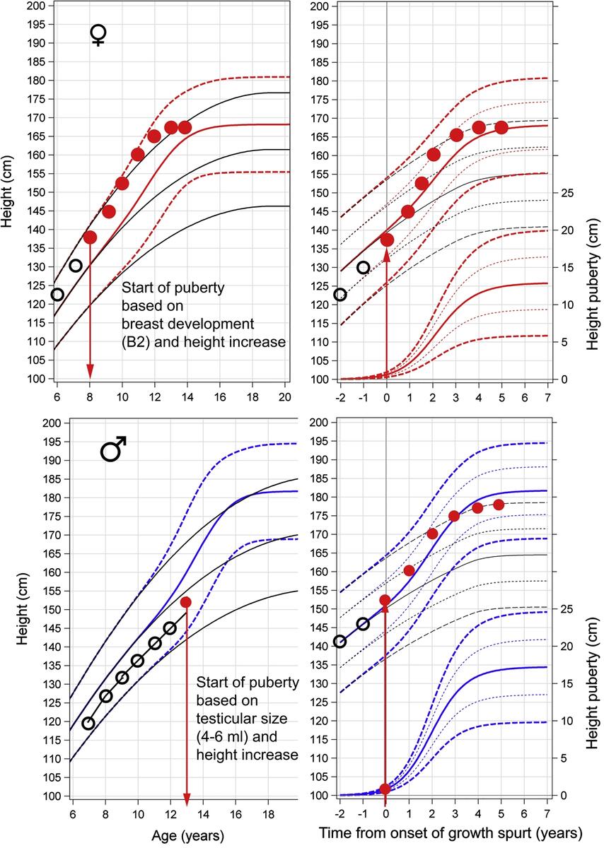 A New Type Of Pubertal Height Reference Based On Growth A