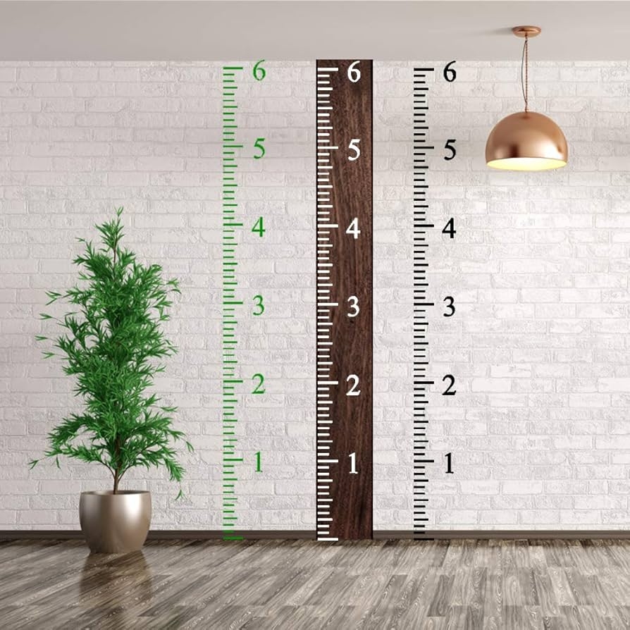 Amazon 6 Feet Height Growth Chart Stencil Kids Reusable Ruler Template Painting On Wood DIY French Country Home Decor Rustic Decor For Farmhouse Measuring Kids Height Wall D cor 12 X 7 Inches