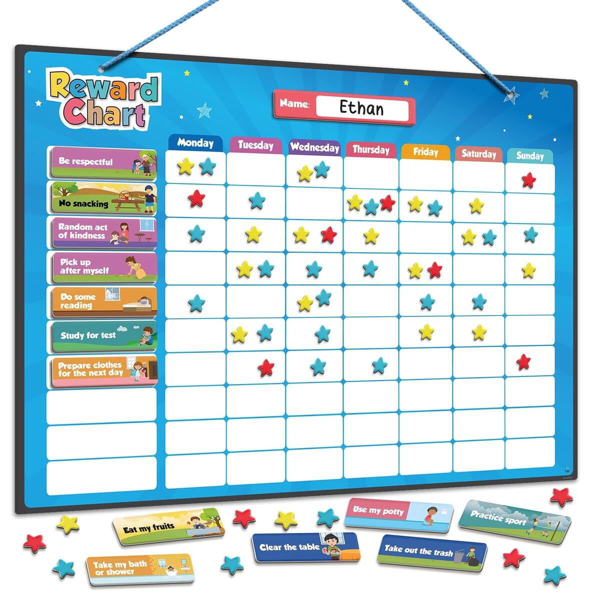 Amazon Inamio Magnetic Kids Responsibility Reward Chart Engaging 3D Stars Chore Tasks Behavior Chart For Home School Ideal For Ages 3 9 Multiple Kids Office Products Amazon Inamio Magnetic Kids Responsibility Reward Chart Engaging 3D Stars Chore Tasks Behavior Chart For Home School Ideal For Ages 3 9 Multiple Kids Office Products