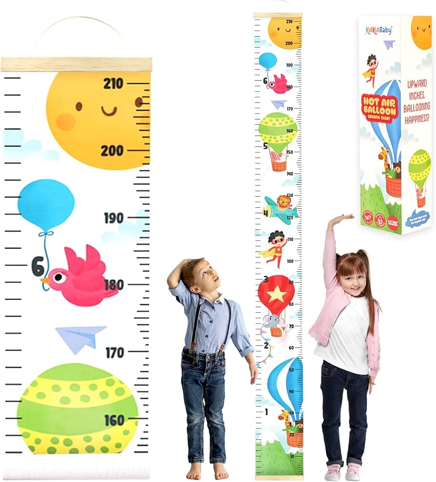 Amazon KooKooBaby Kids Growth Chart For Wall 82 X7 9 Premium Canvas Removable Height Chart For Kids Height Measurement For Wall Height Chart Measuring For Kids Baby Child Height Wall Chart Amazon KooKooBaby Kids Growth Chart For Wall 82 X7 9 Premium Canvas Removable Height Chart For Kids Height Measurement For Wall Height Chart Measuring For Kids Baby Child Height Wall Chart
