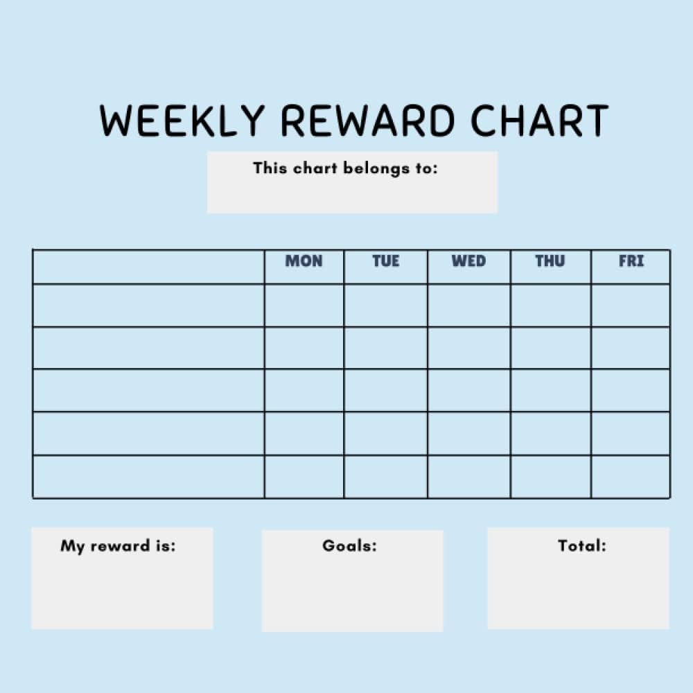 Amazon Weekly Reward Chart Chore Logbook And Schedule For Kids 30 Pages 8 5 X 8 5 Inches Ultimate Behavior Chart For Home And Classroom 9798808508408 Press Fairy Libros