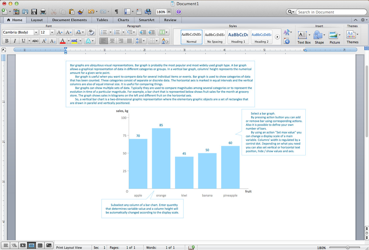 Bar Chart Template For Word How To Make SWOT Analysis In A Word Document Venn Diagram Template For Word Word Comparison Template