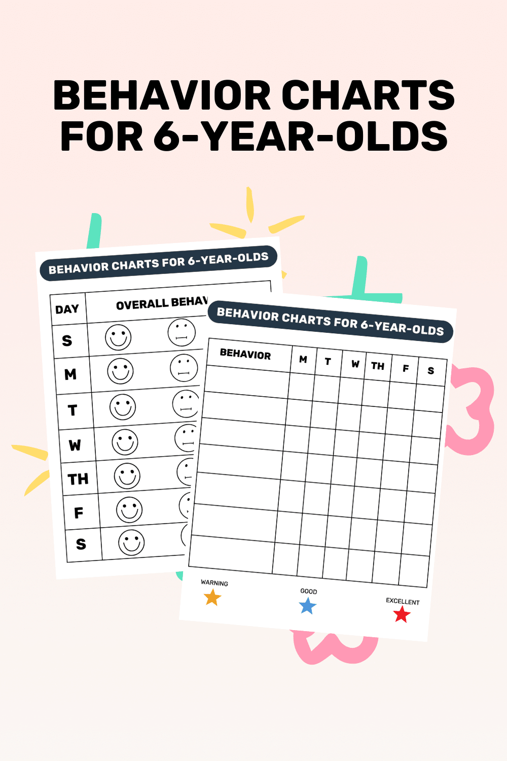 Behavior Reward Chart For Kids Printable Editable Digital PDF Good Behavior Tracking Children Behavior Chart Home Classroom Etsy Israel
