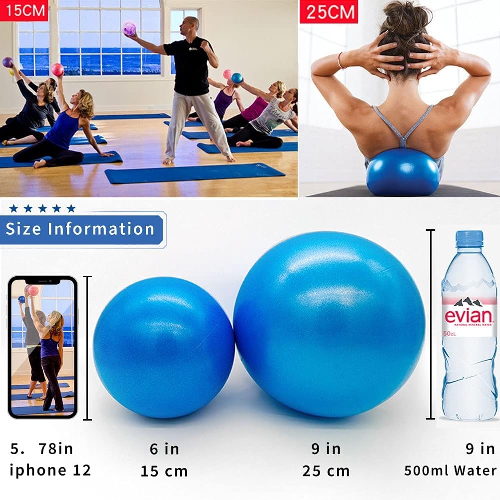 Bender Ball Exercises Chart Mini Pilates Exercise Ball Inch Yoga Barre Small Jamaica Ubuy