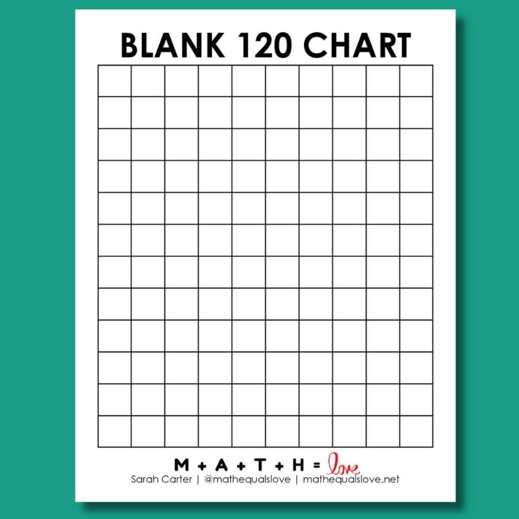 Missing Numbers To 120 Counting To 120 Worksheets 120 Chart And Blank Cha Made By Teachers
