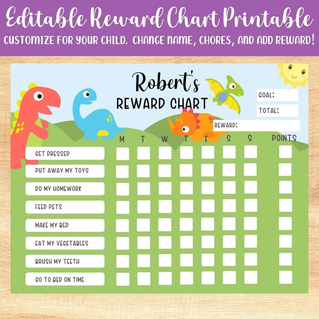 Dinosaur Reward Chart Printable Behavior Chart Dinosaur Chore Chart Made By Teachers