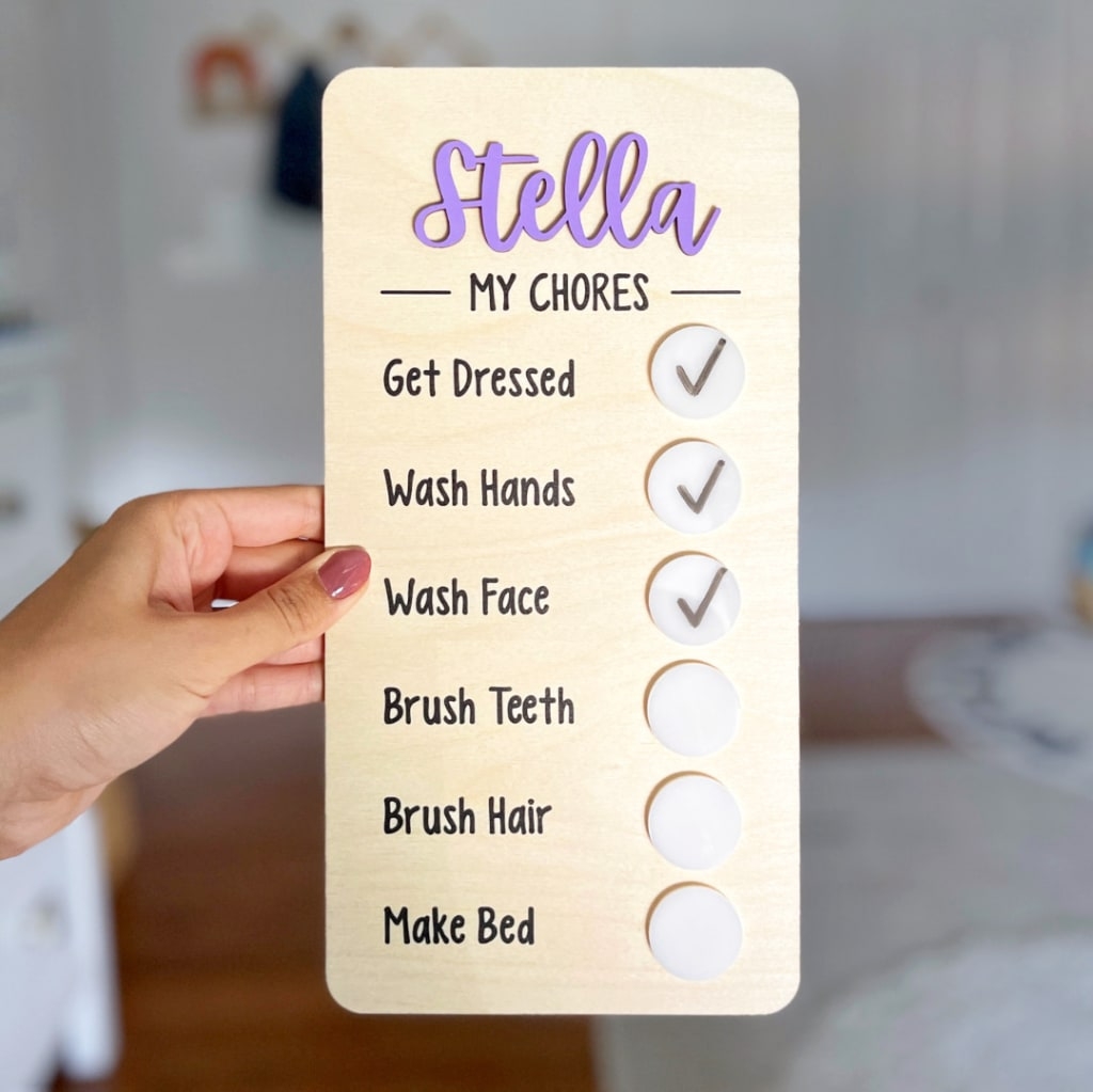Chore Chart Sign CraftCuts