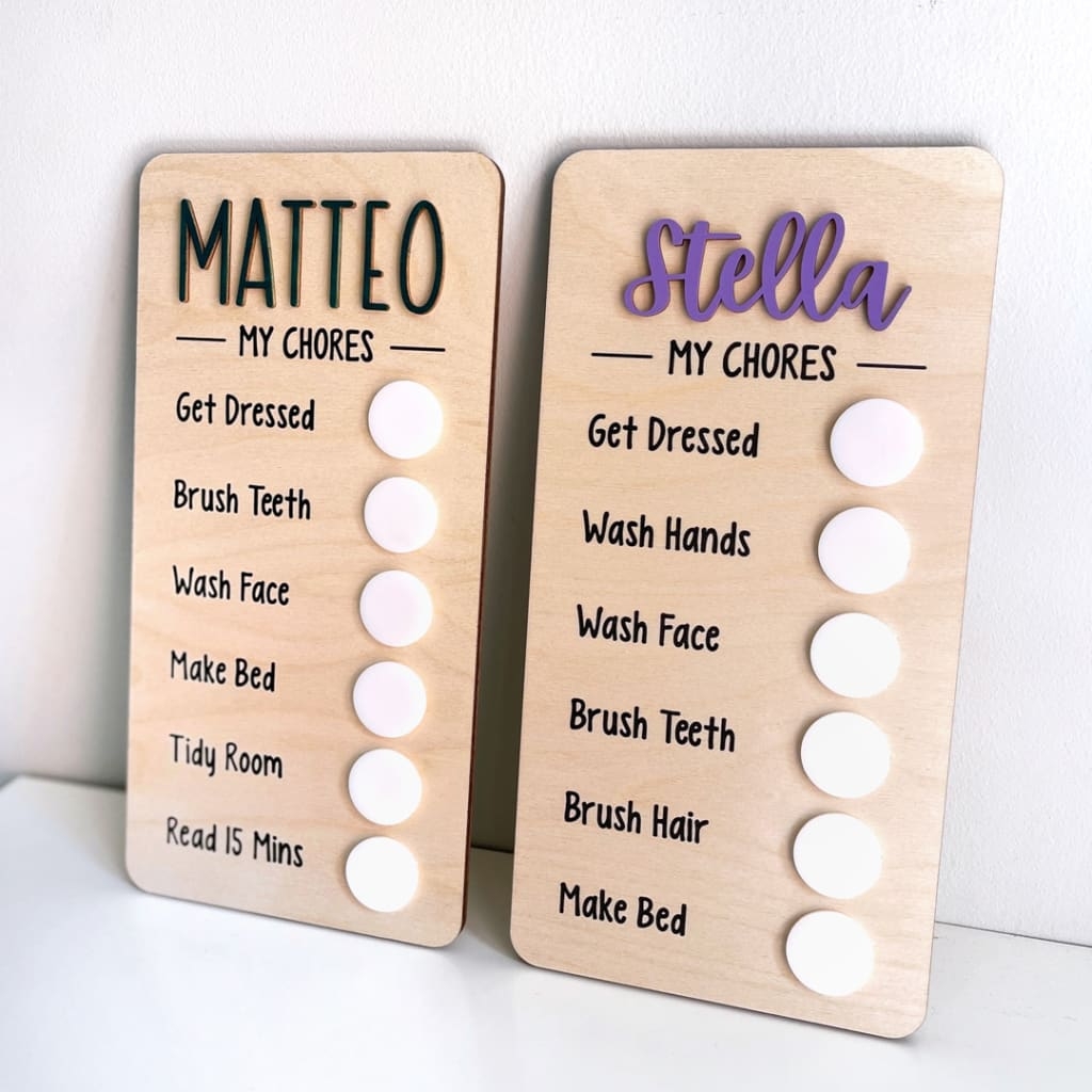 Chore Chart Sign CraftCuts