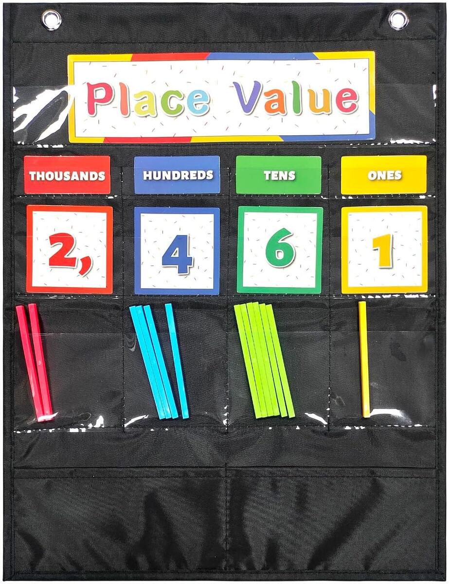 Classroom Manipulatives Scholastic Counting Caddie And Place Value Pocket Chart Math Teaching Tool With Cards Straws Math Classroom Must Haves