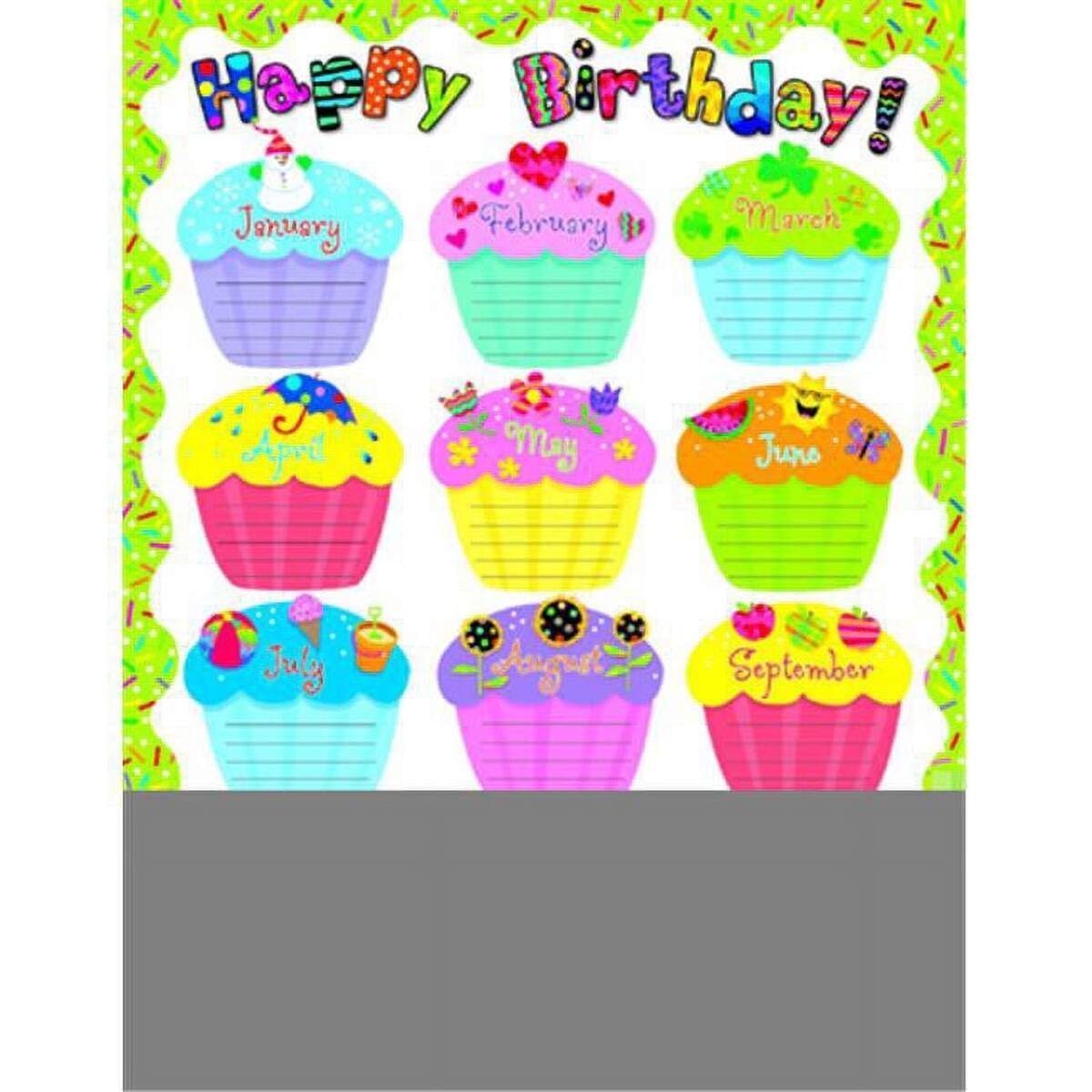 Creative Teaching Press Happy Birthday Chart Walmart