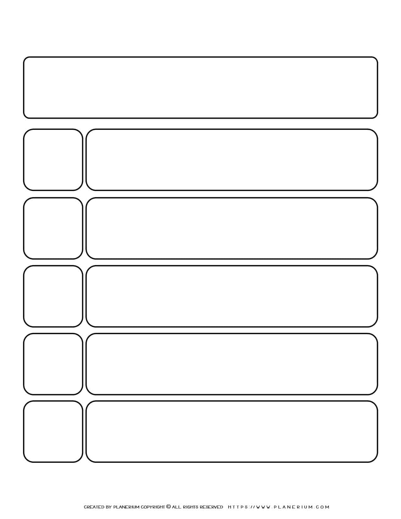 Customizable Five Section Graphic Organizer For Teachers Customizable Five Section Graphic Organizer For Teachers