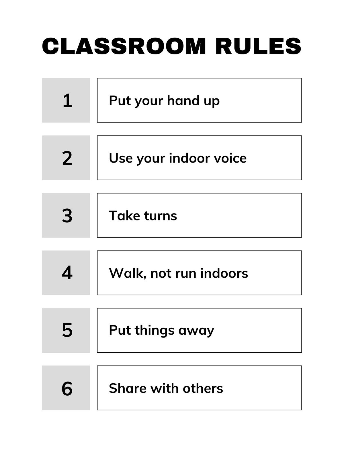 Free And Customizable House Rules Templates