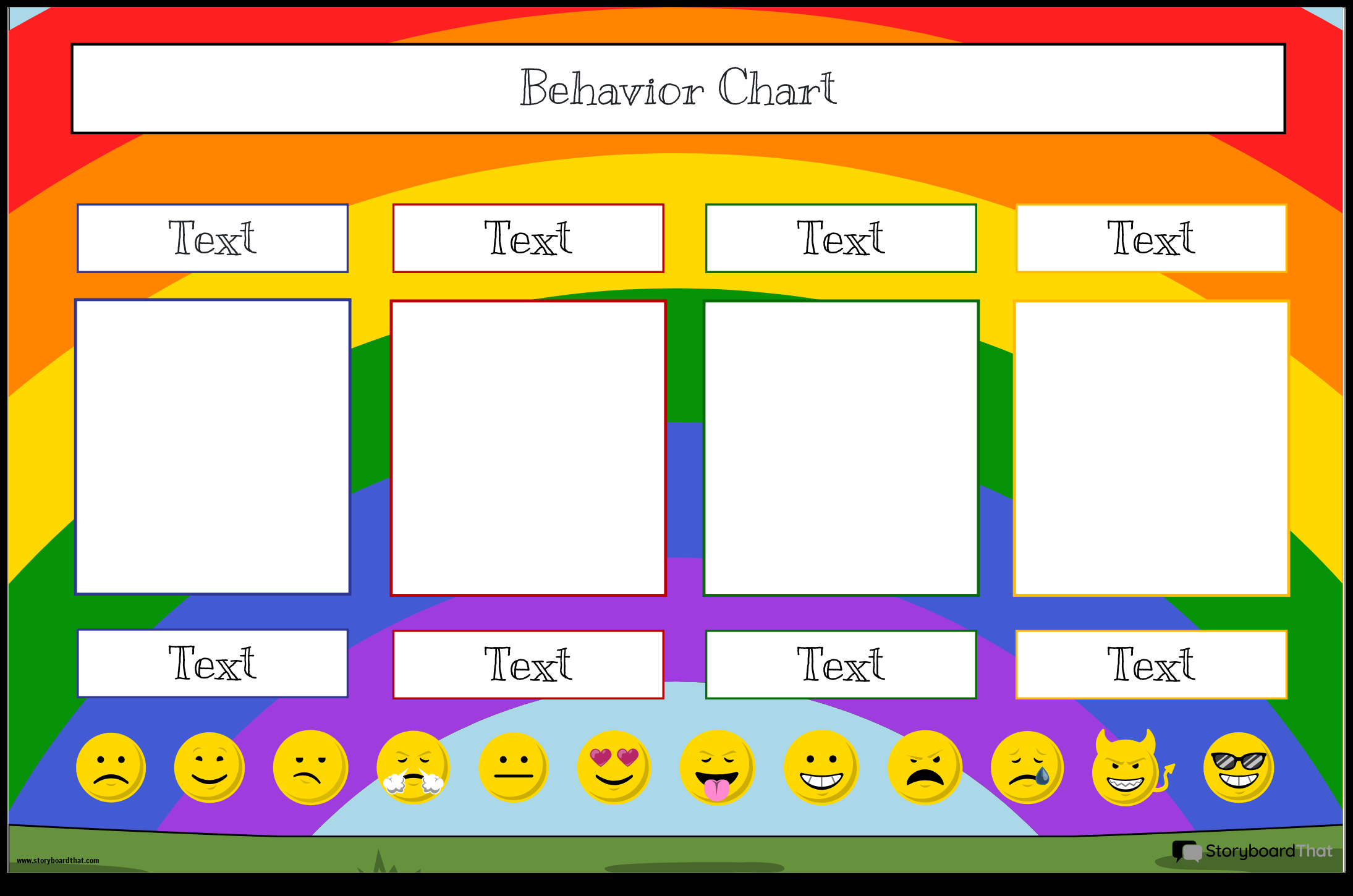 Free Behavior Charts Storyboard That Templates 2025