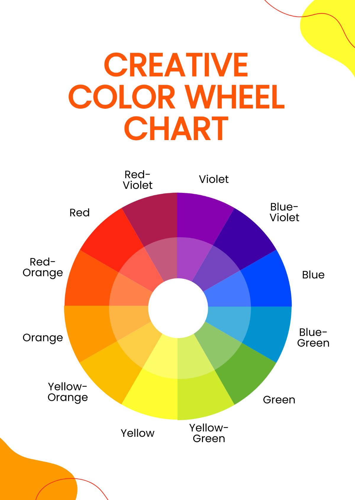 Free Color Wheel Chart Templates Editable And Printable Free Color Wheel Chart Templates Editable And Printable