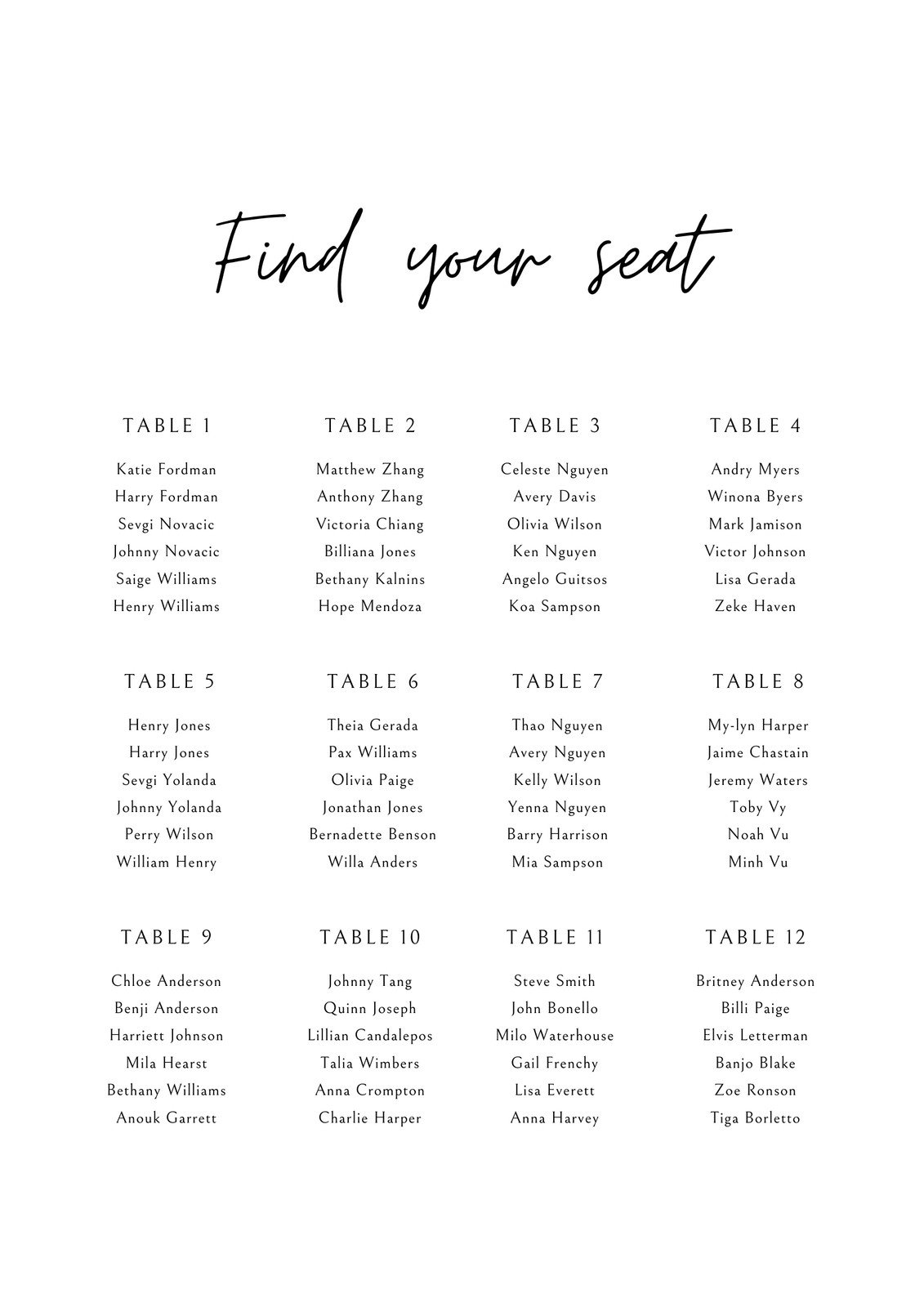 9 Classroom Seating Chart Arrangements Free Printable Bundle