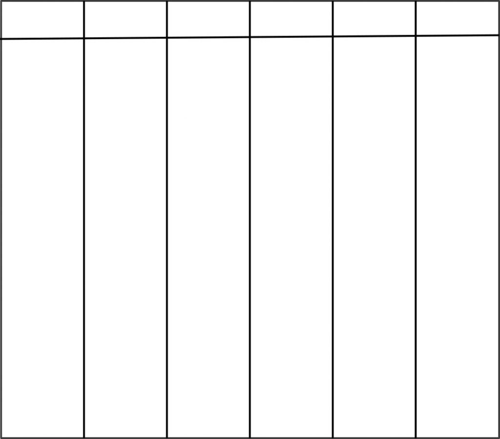 Free Printable 6 Column Chart Templates PDF Printables Hub