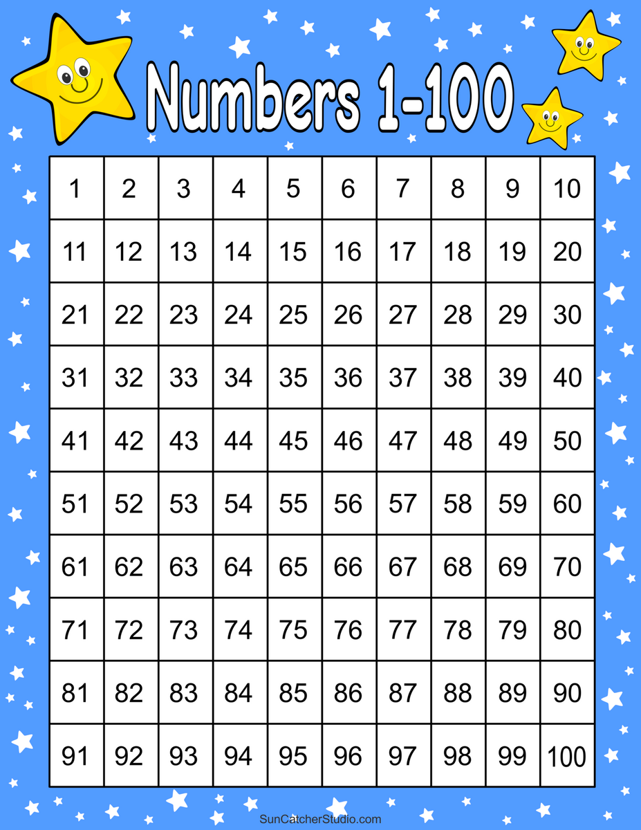 Free Printable Hundred Number Chart