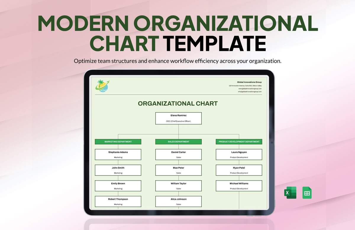 Free Tree Organizational Chart Templates Editable And Printable