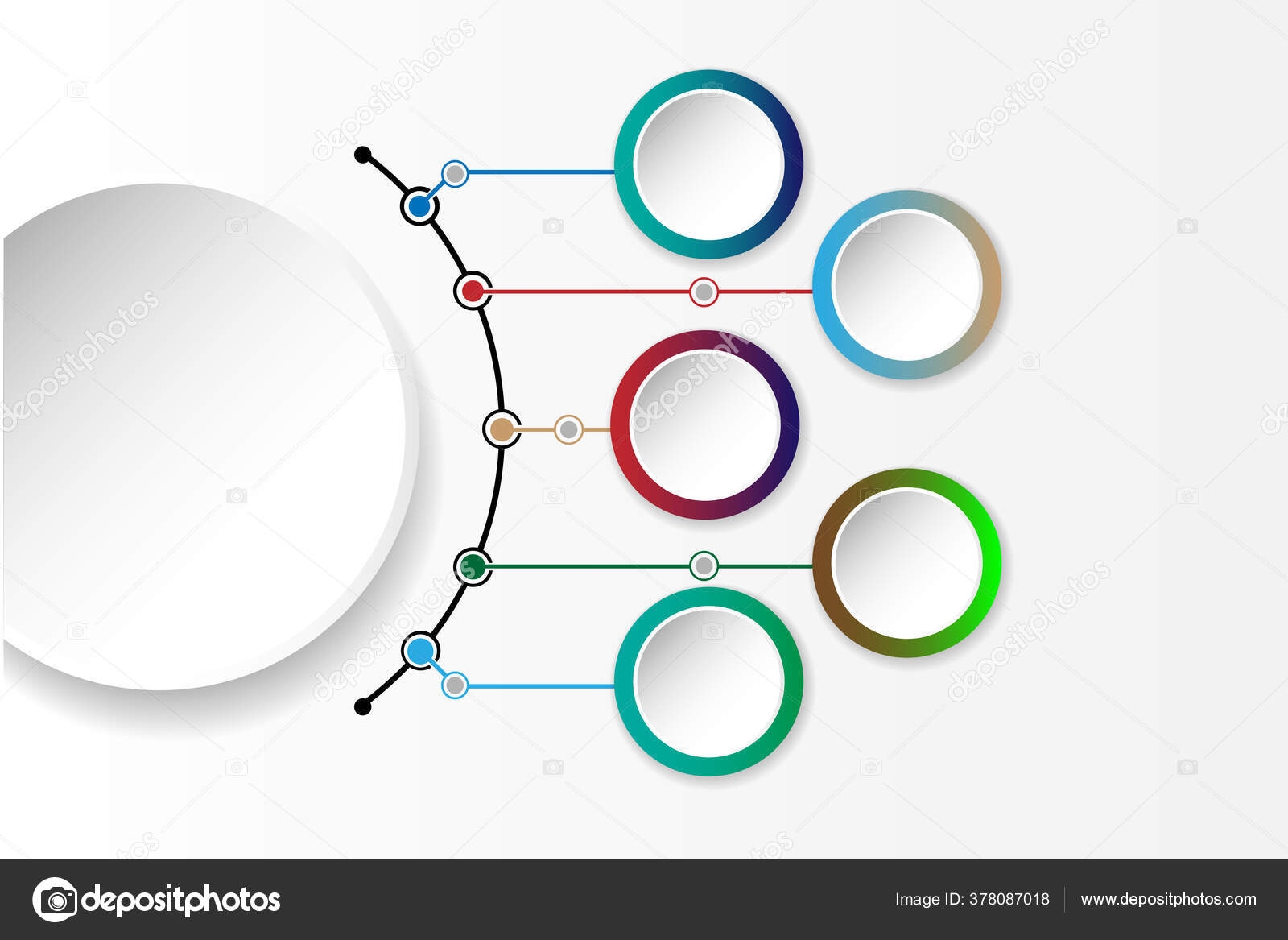 Infographic Template Circle Design Arrows Sign Options Steps Can Used Stock Vector By Panuwatstocker 378087018