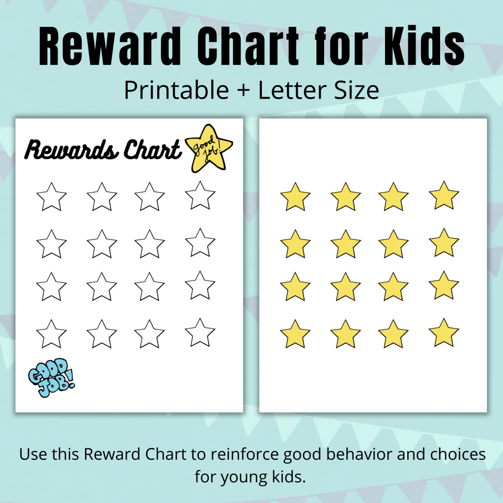 Kids Reward Chart Color The Stars Reward Chart For Kids 10 Sheets Jamaica 4 Year Olds Star Chart