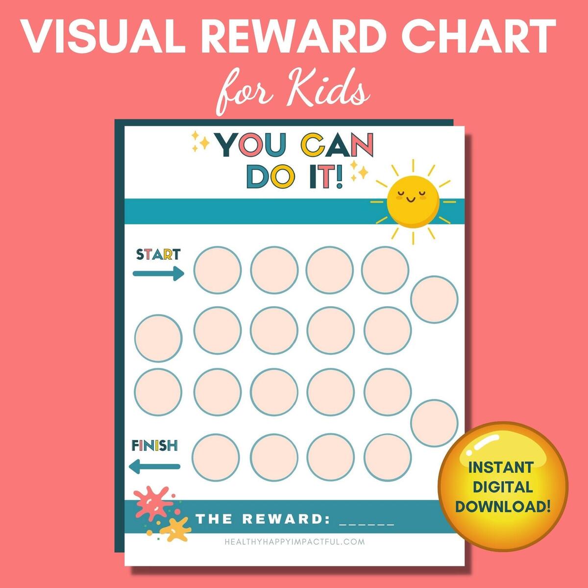 Kids Reward Chart Reward System Chart Printable Etsy Israel
