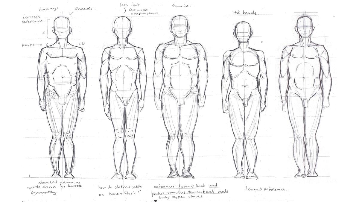 Male Figure Drawing Practice And William Concepts Natasha Crowley