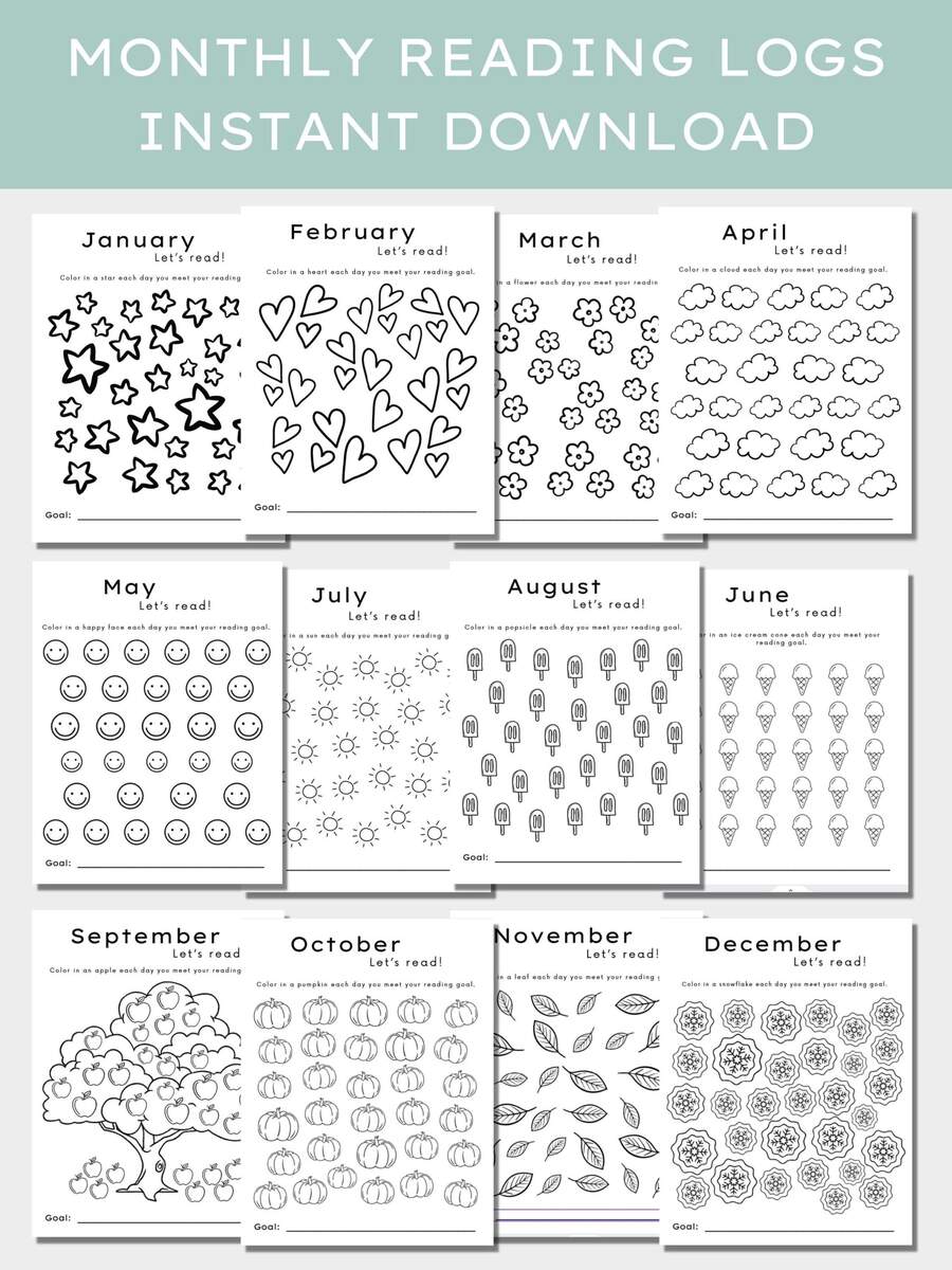 Kids Reading Log Reading List Printable Summer Reading Challenge Book Tracker Books To Read Reading Journal Reading Chart Homeschool Etsy