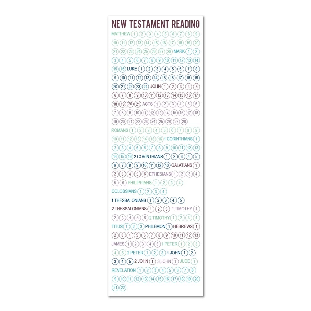 New Testament Reading Chart Bookmark In LDS Bookmarks On LDSBookstore