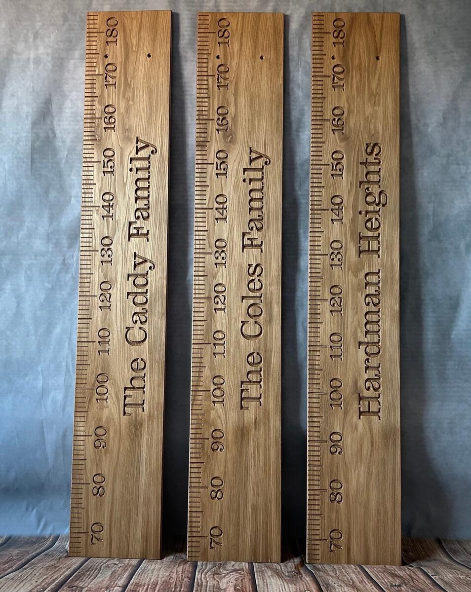 Oak Faced Height Chart MDF Children S Height Chart Growth Chart Ruler Height Chart Wooden Height Chart Keepsake Chart Etsy