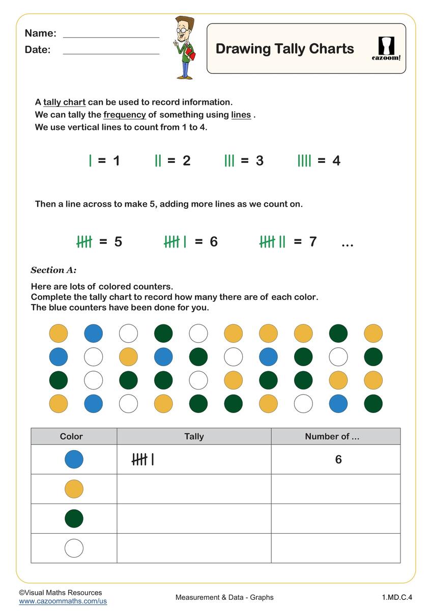 Bar Graph Tally Marks Worksheet For Grade 3 Kidpid