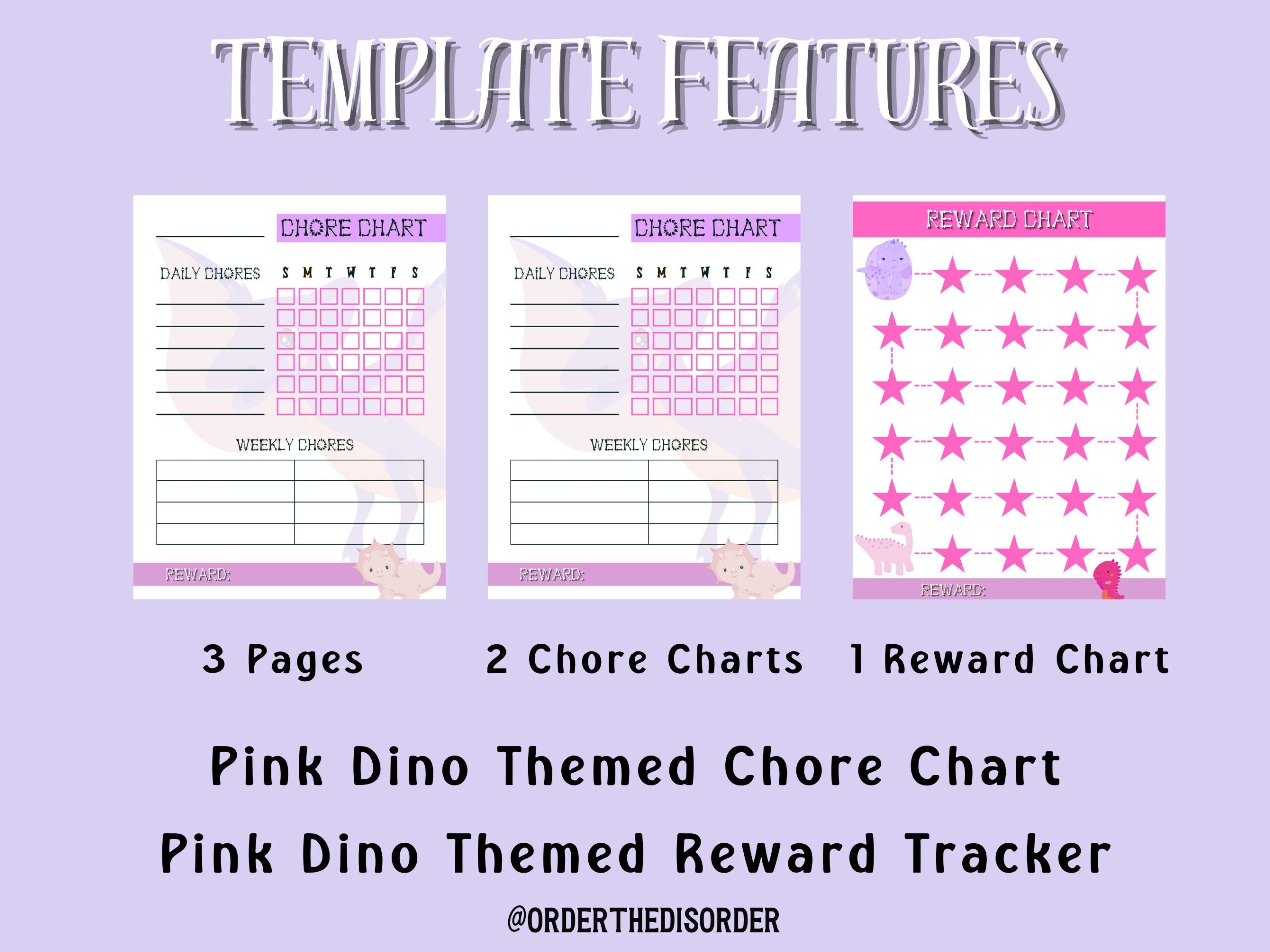 Kids Editable Pink Dino Reward Chart With Reward Bucks Reward Bucks For Kids Printable Kids Reward Chart Reward System Kids Chore Chart Etsy