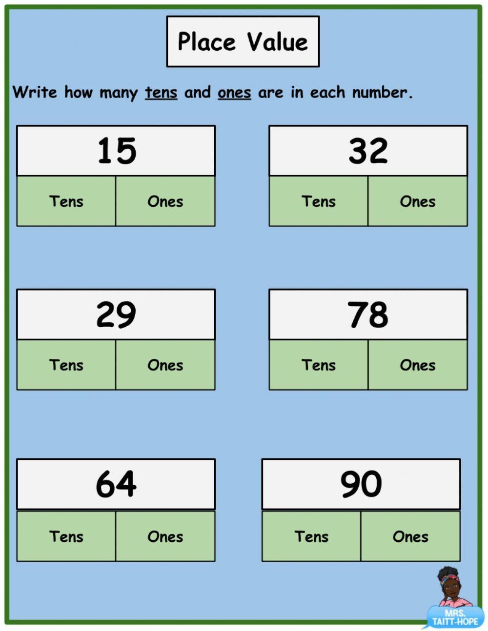 Place Value Of 2 Digit Numbers Worksheet Worksheets Library Place Value Of 2 Digit Numbers Worksheet Worksheets Library