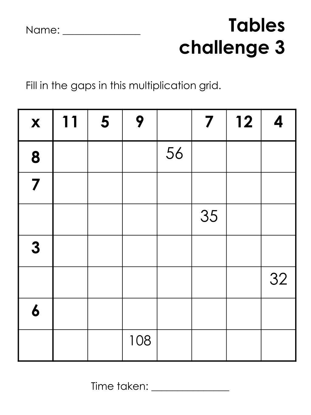 PPT Multiplication Grid Challenge Improve Math Skills Fun Learning Activity PowerPoint Presentation ID 1815272