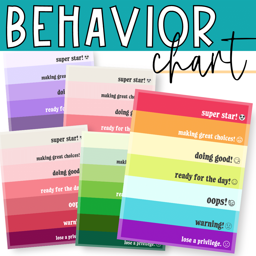Printable Behavior Chart Create Your Homeschool