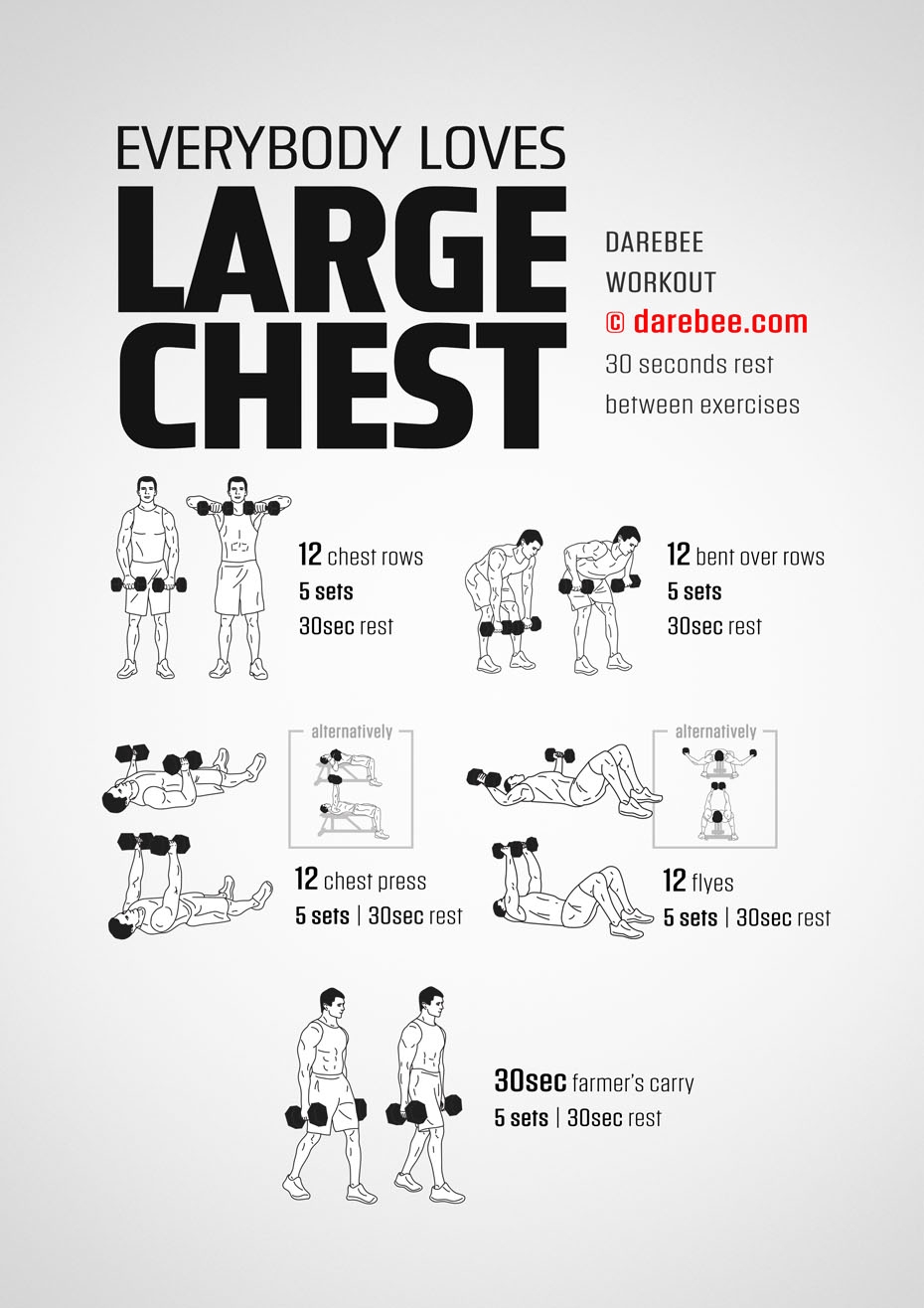 Printable Dumbbell Chest Workout Printable Dumbbell Chest Workout Routine Printable Dumbbell