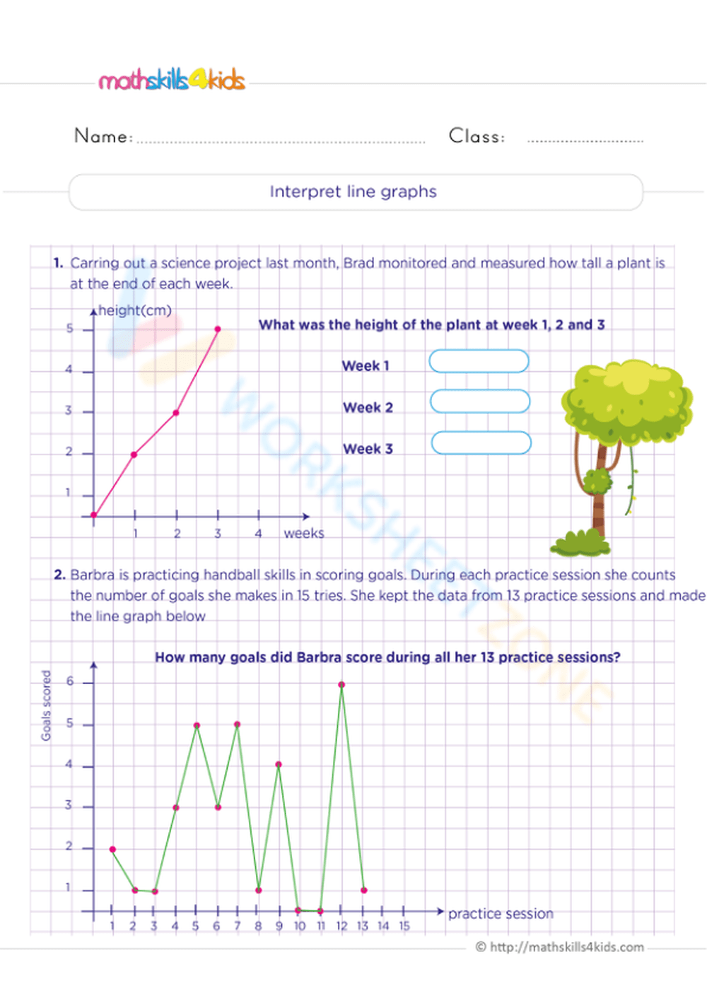 Printable Grade 5 Data And Graphing Worksheets